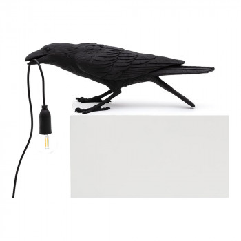 BIRD LAMP PLAYING BLACK
