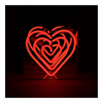 MINI ACRYLIC BOX NEON - HEART