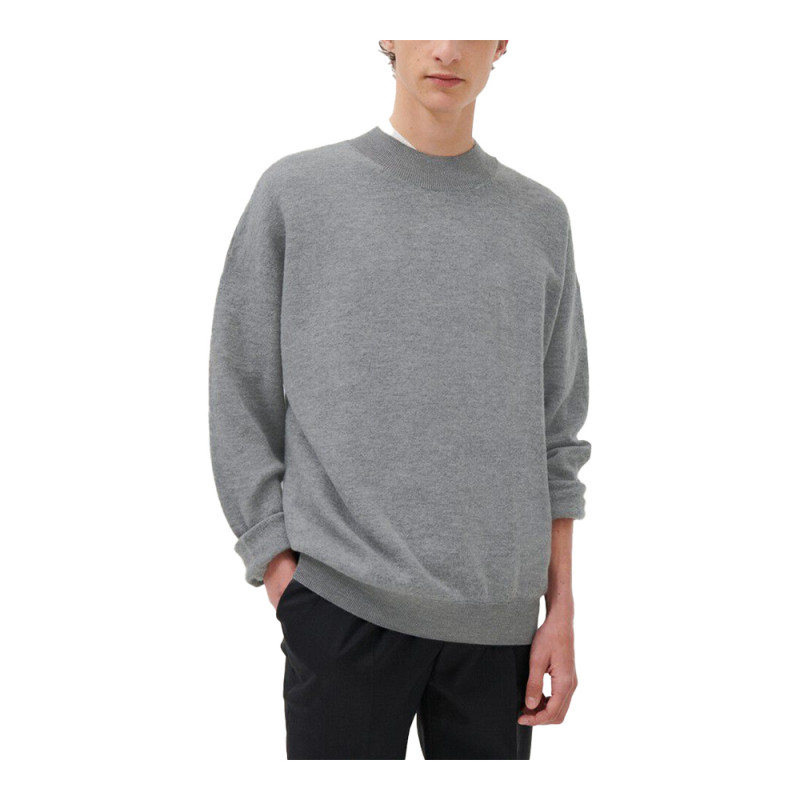FW21 PULL ML COL MONTANT GRIS CHINE