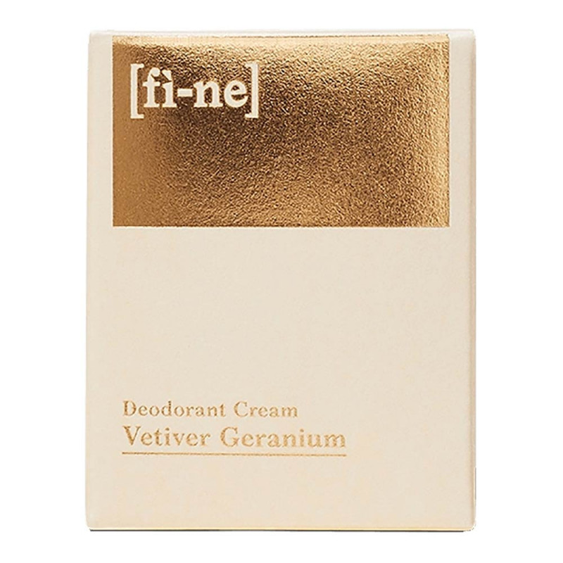 VETIVER GERANIUM DEODORANT CREAM, GLASS JAR 30G FINE Isolée Internacional