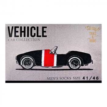 PLUS ONE CALCETIN VEHICLE CAR NO.2 DARK GRAY & RED