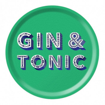 GIN AND TONIC GREEN TRAY 31 CM