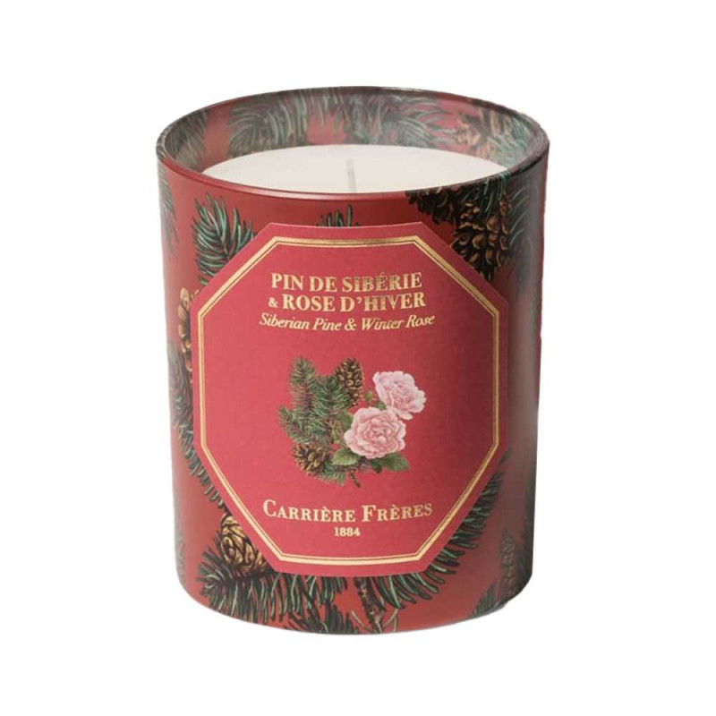 SIBERIAN PINE & WINTER ROSE SCENTED CANDLE 185g