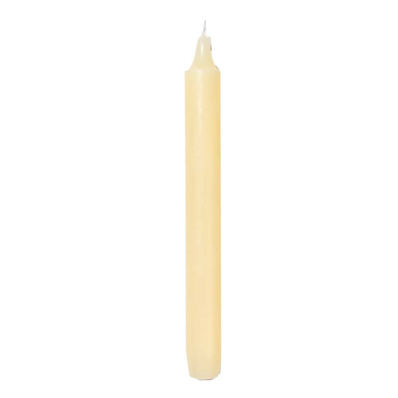 IVORY MADELEINE TAPER CANDLE (BOX OF 6)