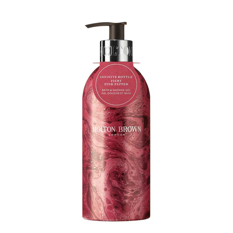 INFINITE BOTTLE FIERY PINK PEPPER BATH & SHOWER GEL 400ml LE