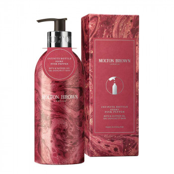 INFINITE BOTTLE FIERY PINK PEPPER BATH & SHOWER GEL 400ml LE