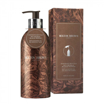 INFINITE BOTTLE RE-CHARGE BLACK PEPPER BATH & SHOWER GEL 400ml LE