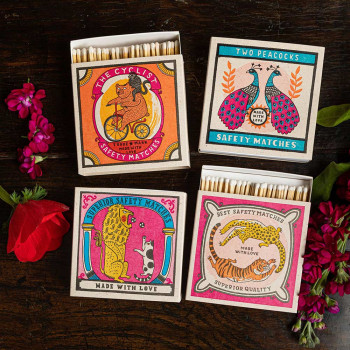 CAT LOVER SARDINES MATCHES BY THE PRINTED PEANUT MATCH BOX