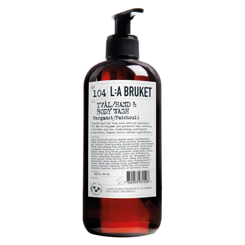 HAND&BODY WASH BERGAMOT PATC N 104 450M